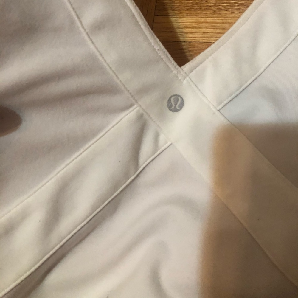 Brand NEW white lulu lemon workout shirt